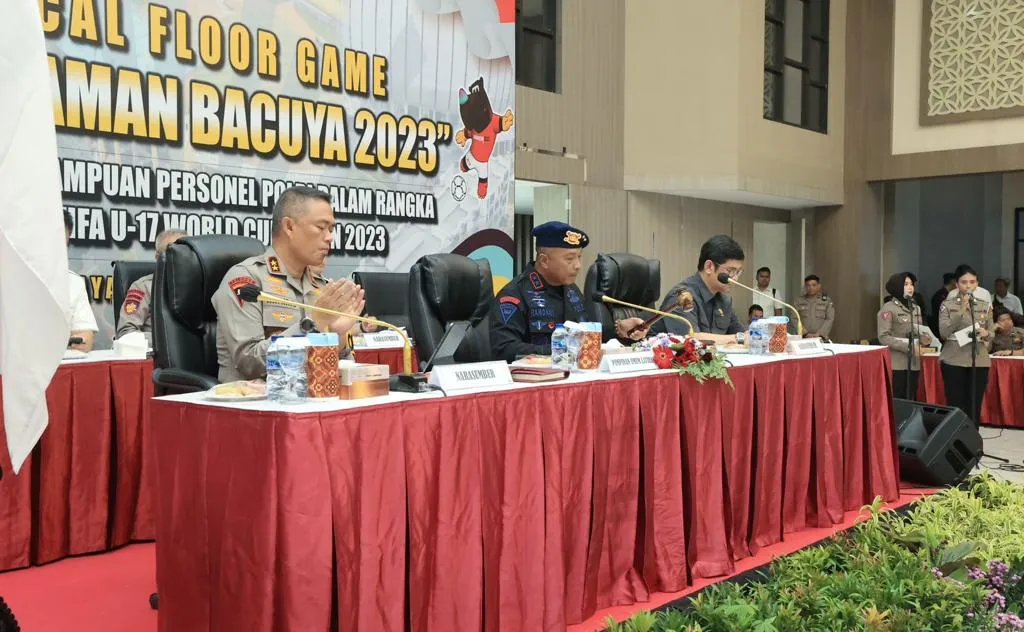 Matangkan Kesiapan Pengamanan Piala Dunia U-17 FIFA 2023 Polda Jatim Gelar TFG