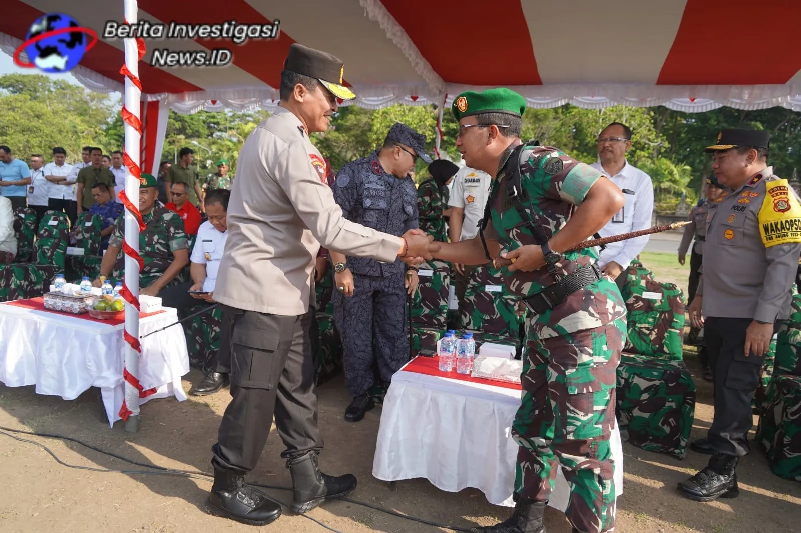 Apel Gelar Kesiapan Pasukan Pengamanan Pemilu Tahun 2024