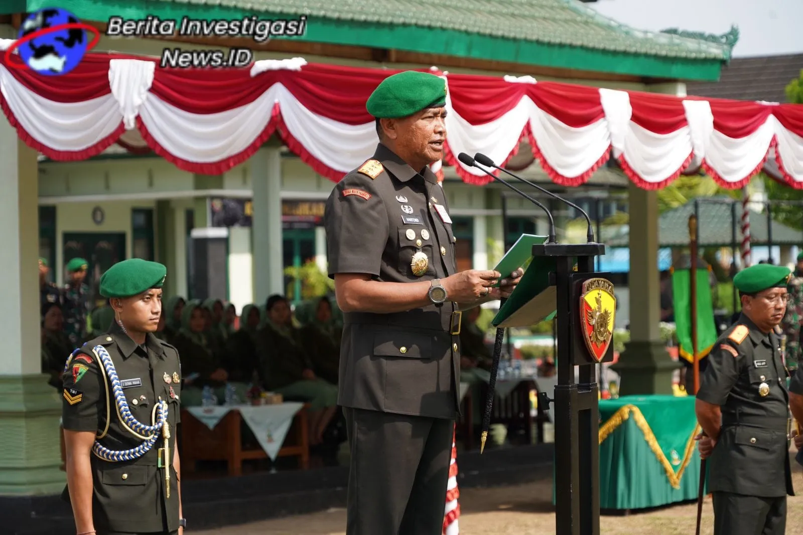 Pangdam IX Udayana Pimpin Upacara Peresmian Alih Kodal Yonif 741 Garuda Nusantara