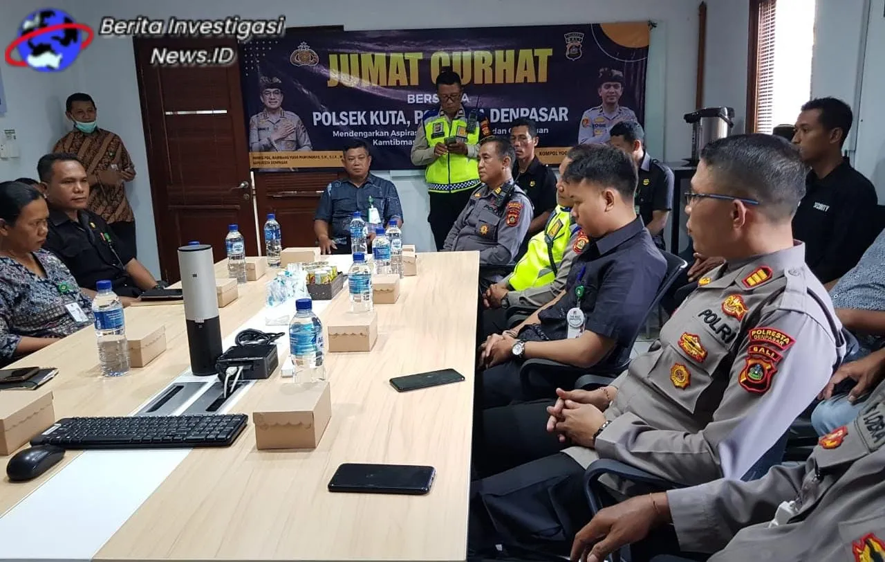 Jalin Kemitraan, Program Jumat Curhat Polsek Kuta Dengar Keluhan Karyawan Mini Mart