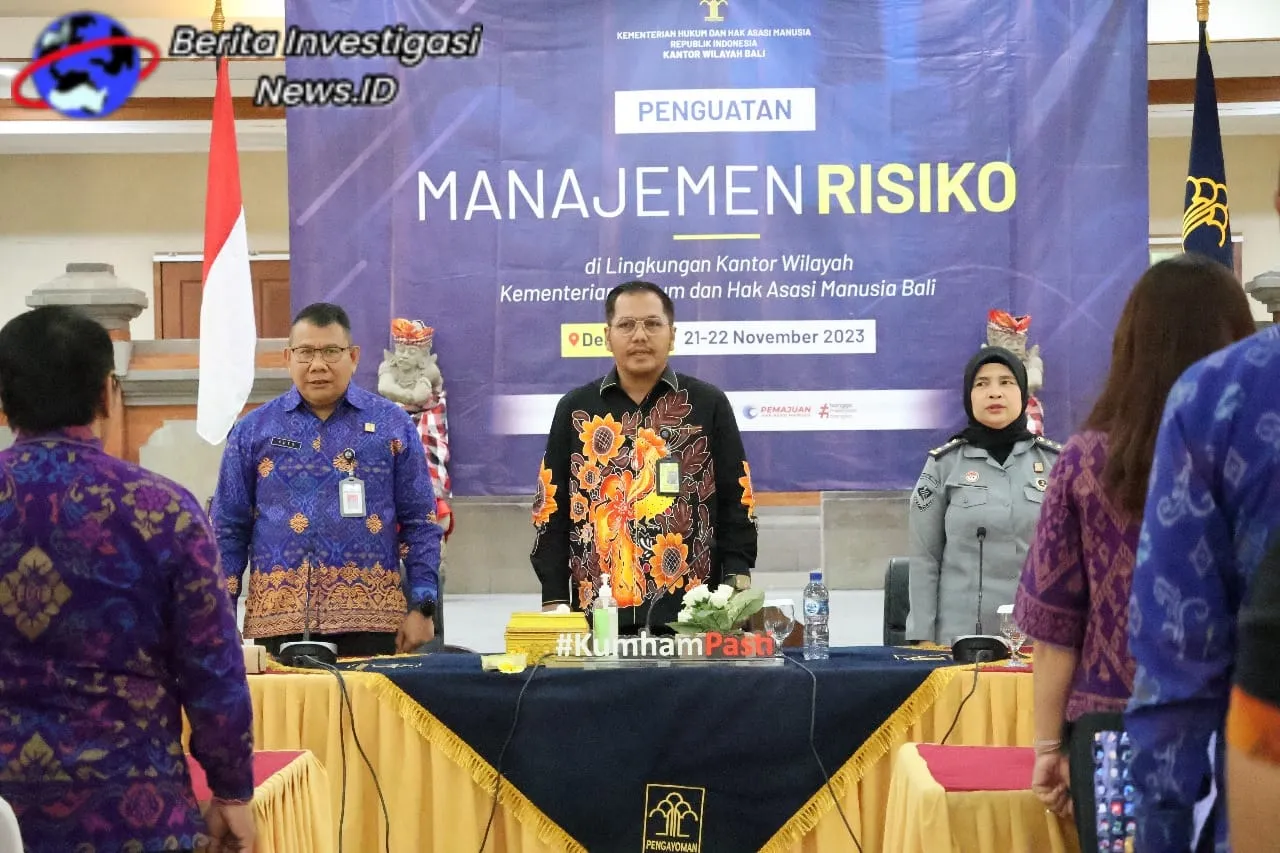 Penguatan dan Pendampingan, Kanwil Kemenkumham Bali Tingkatkan Kualitas Penerapan Manajemen Resiko