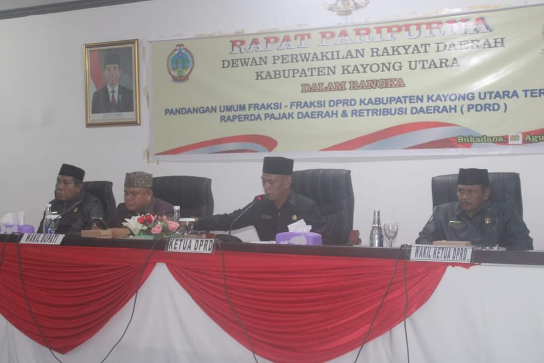 DPRD Kayong Utara Gelar Rapat Paripurna Dengan Agenda Penyampaikan Nota Pengantar Rancangan Peraturan Daerah