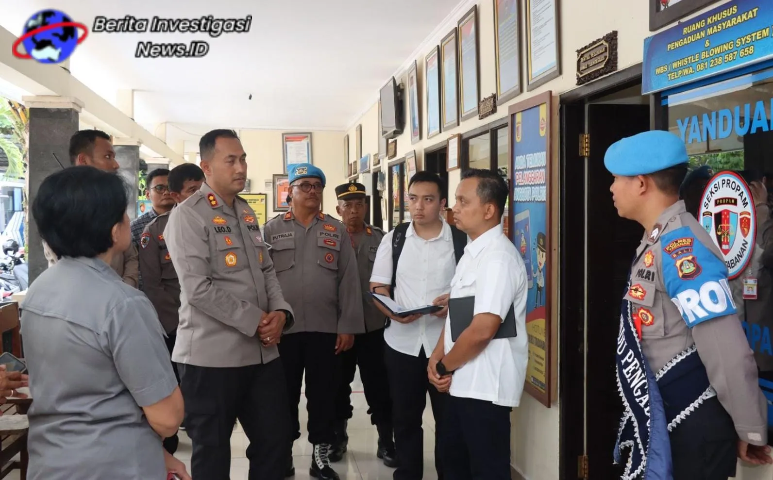 Kapolres Tabanan Sambut Tim Mabes Polri dan Kemenpan RB Pengecekan Pelayanan Publik