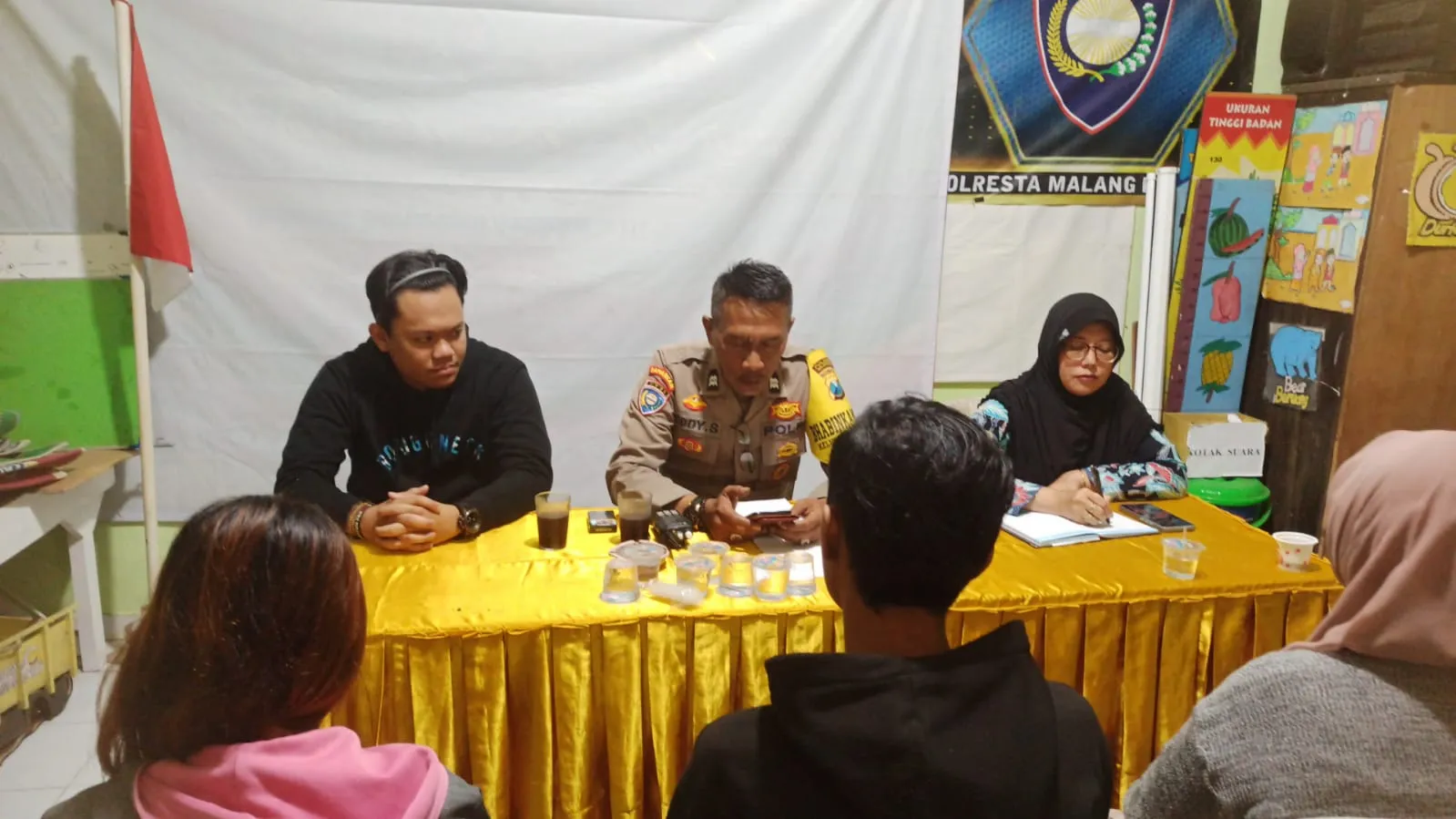Pak Bhabin dan Polisi RW Polresta Malang Kota Hadirkan Problem Solving Dugaan Kekerasan Melalui Mediasi