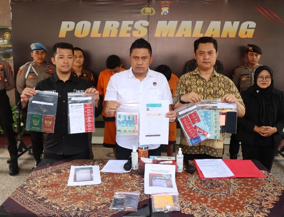Ungkap TPPO Polres Malang Amankan Dua Suami Yang Tega Jual Istri Melalui Aplikasi Online