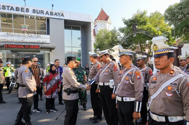 Apel Gelar Pasukan "Operasi Lili Semeru 2023" Polrestabes Surabaya