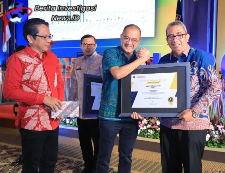 Penghargaan Terbaik I di Raih Kemenkumham Bali dari Ditjen AHU
