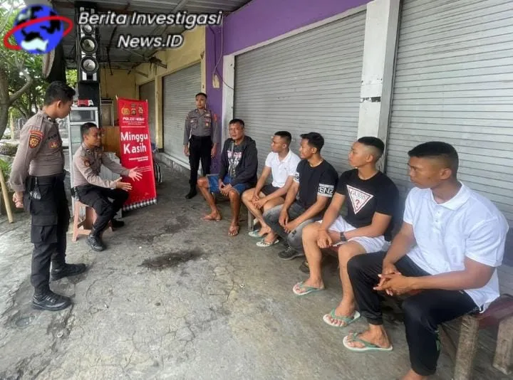 Minggu Kasih Satuan Samapta Jalin Kerja Sama Jaga Situasi Kamtibmas