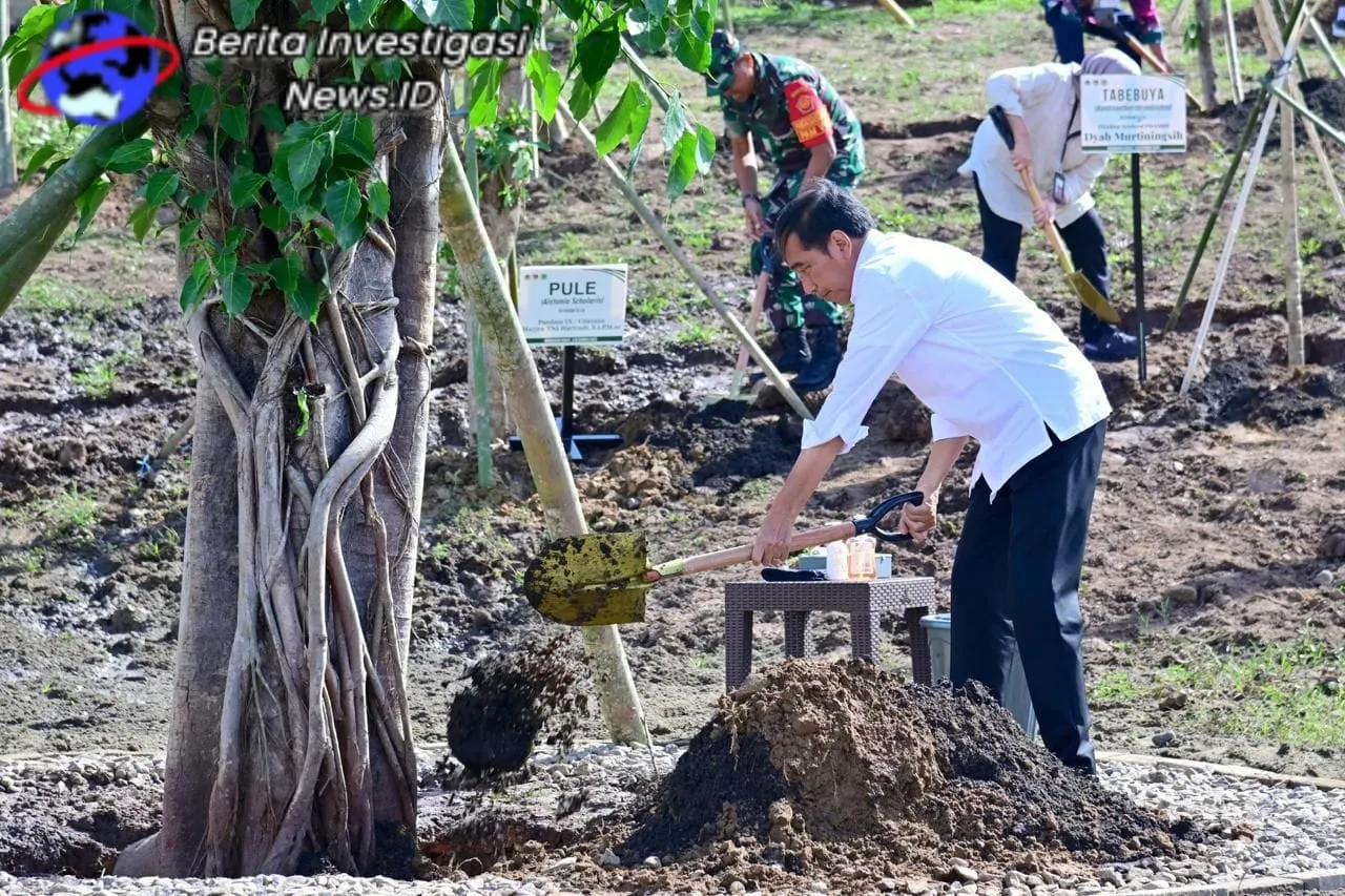 Pangdam IX Udayana dampingi Presiden Tanam Pohon Estetika dan Nonestetika