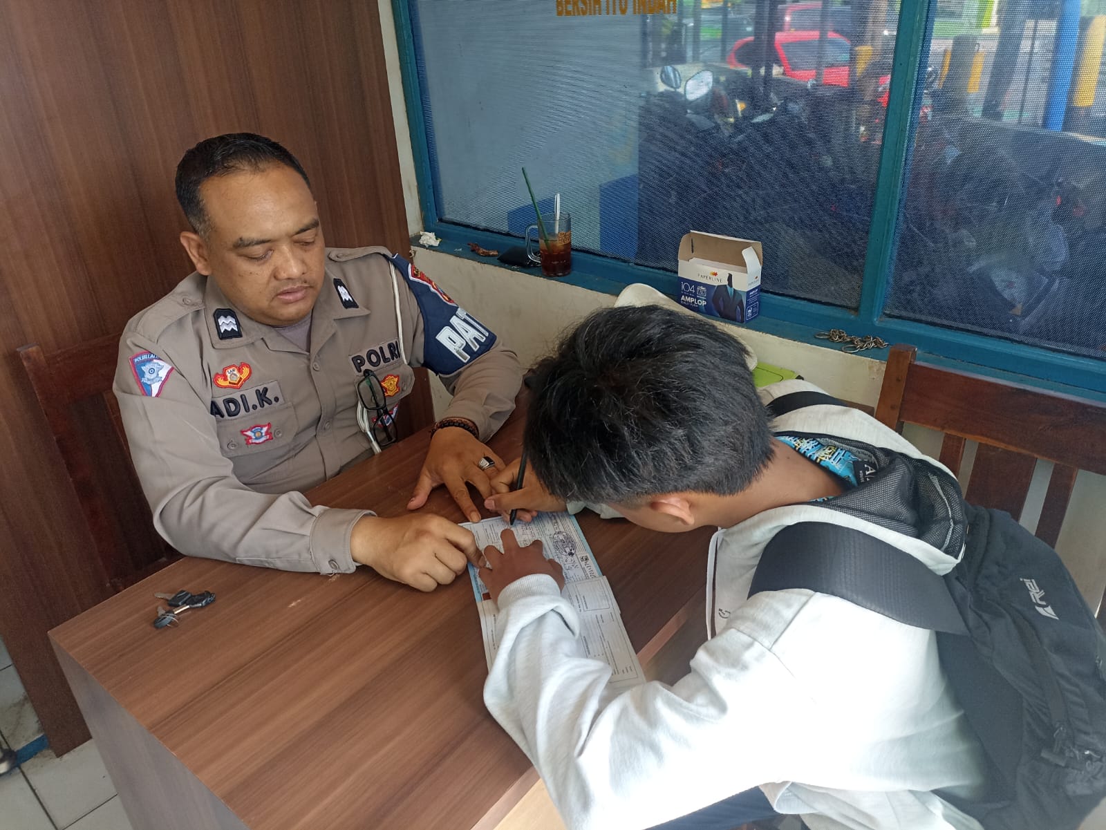 Jelang Nataru Polres Magetan Tertibkan Kendaraan Berknalpot Brong