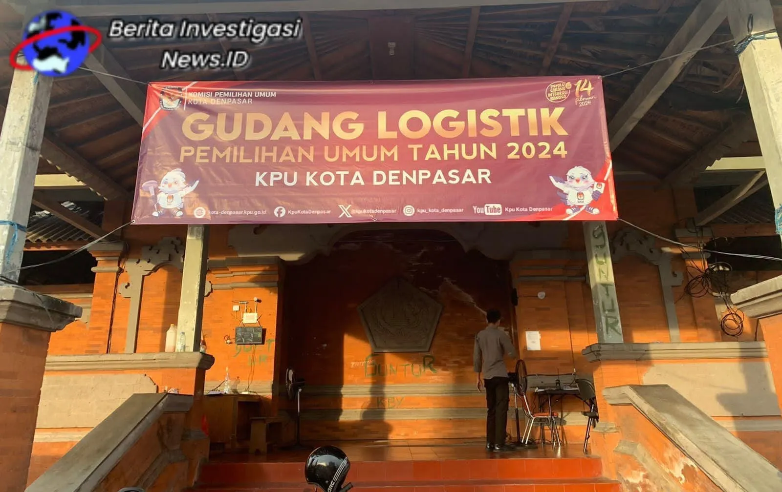 OMBA Polda Bali Tingkatkan Pengamanan di Gudang Logistik Pemilu