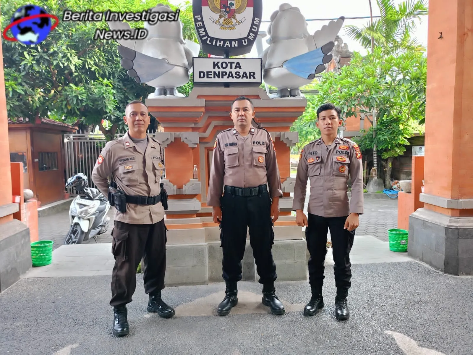 Satgas Preventif OMB Tingkatkan Intensitas Pengamanan Kawal KPU Kota Denpasar