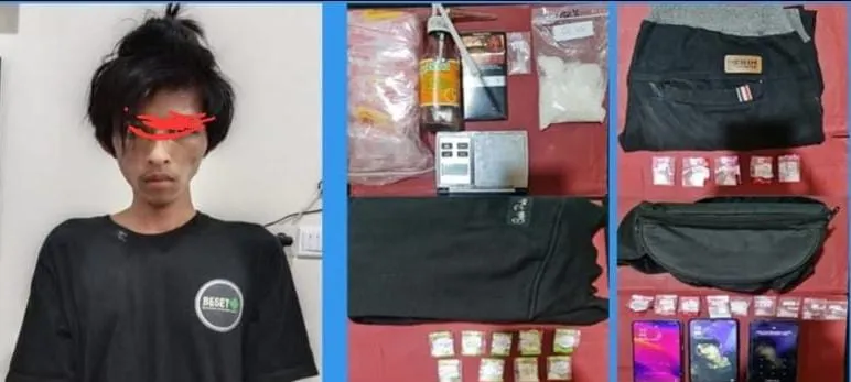 Polres Kediri Kota Berehasil Amankan Dua Orang Diduga Pengedar Narkoba, Sabu87,88 gram Disita