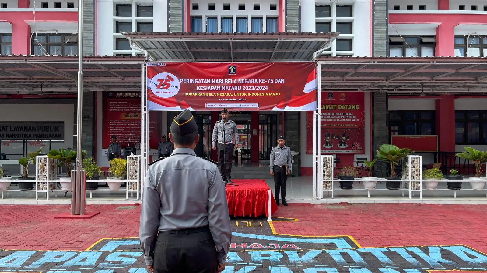 Lapas Narkotika Kelas IIA Pamekasan Kanwil Kemenkumham Jatim Gelar Upacara Peringatan Hari Bela Negara ke-75 Tahun 2023