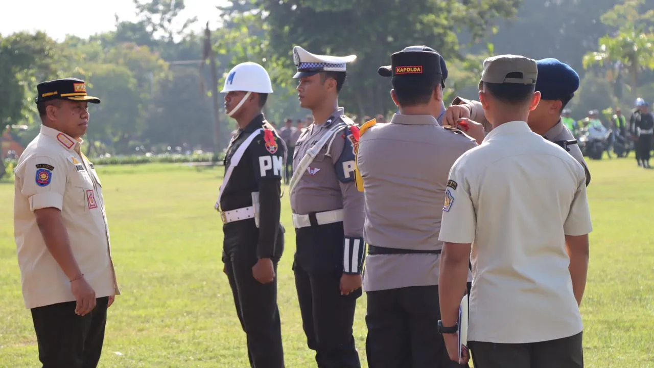 Pengaman Nataru, Polda Bali Gelar Pasukan Operasi Lilin Agung 2023
