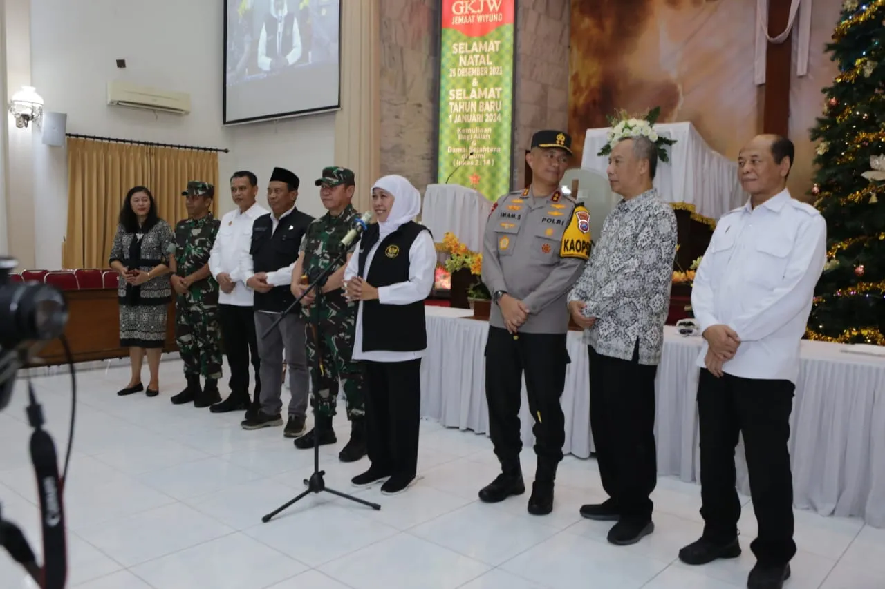 Kapolda Jatim Bersama Forkopimda Kunjungi Sejumlah Gereja Cek Kesiapan Natal Nasional