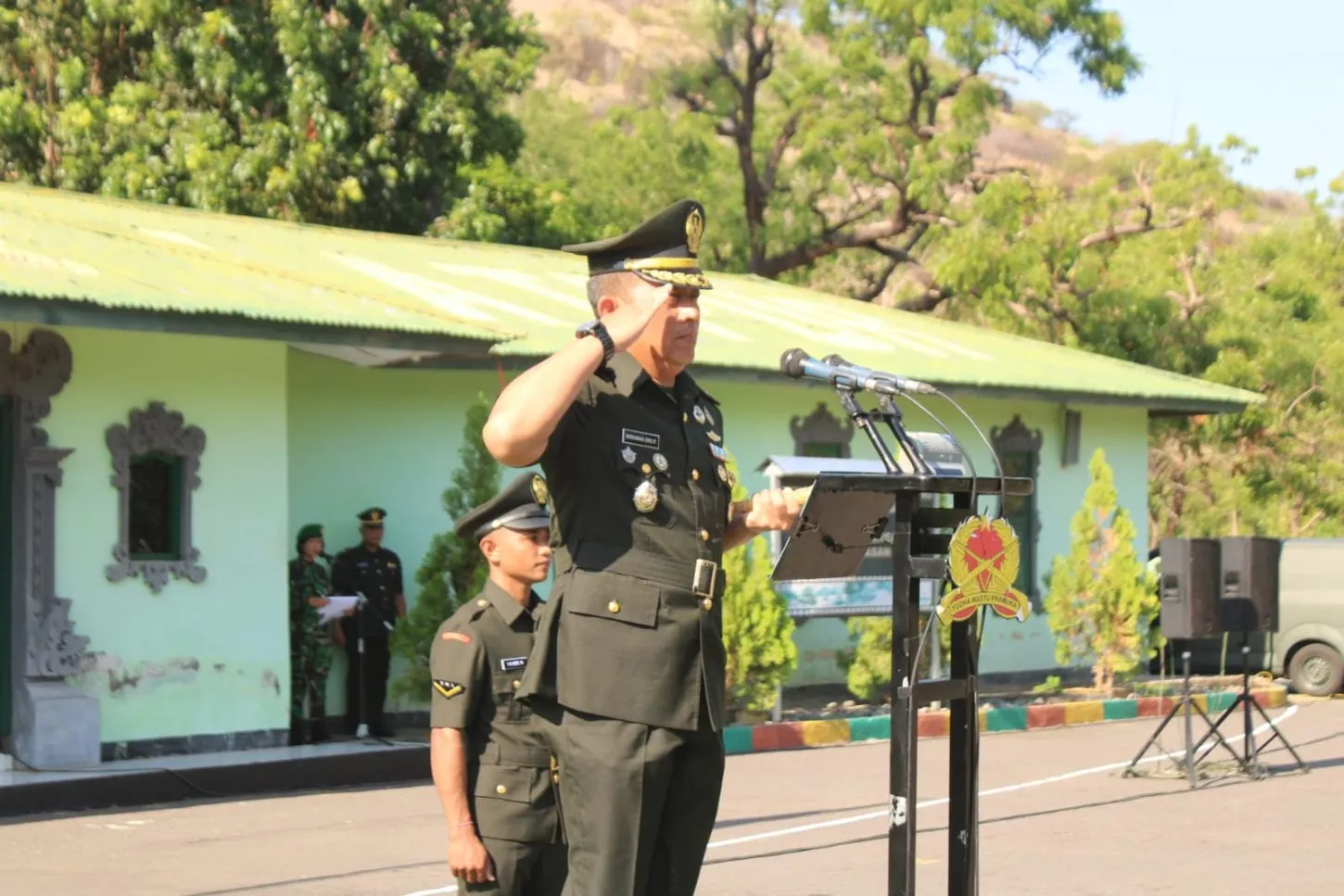 Danrindam IX/Udayana Pimpin Upacara Penutupan Prodi Dikjurtaif Abit Dikmata TNI AD
