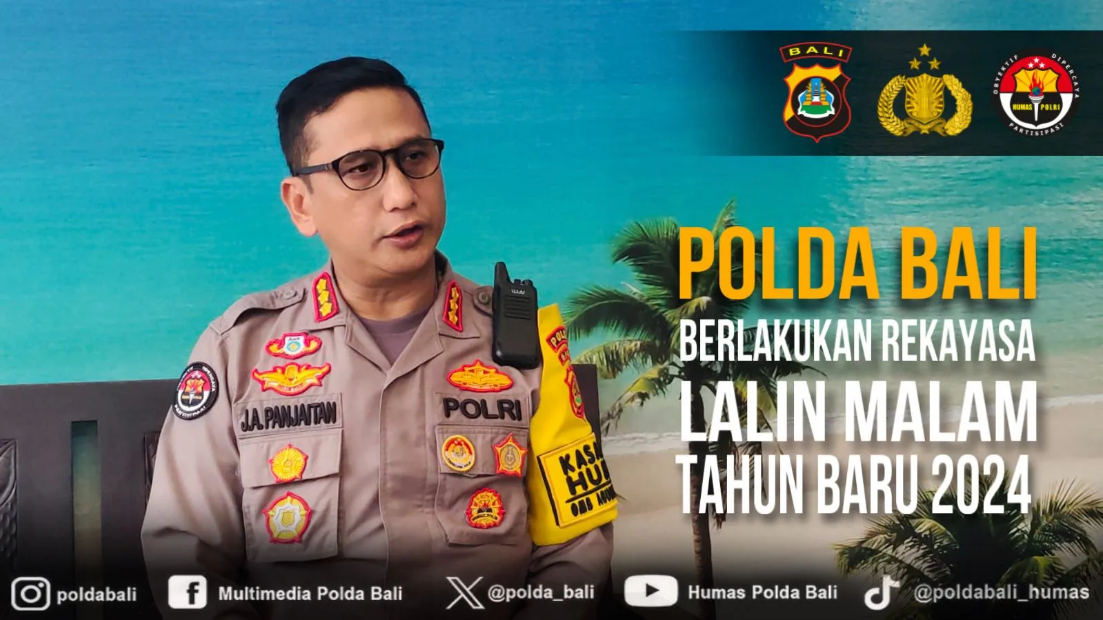 Polda Bali Berlakukan Rekayasa Lalin Malam Tahun Baru 2024