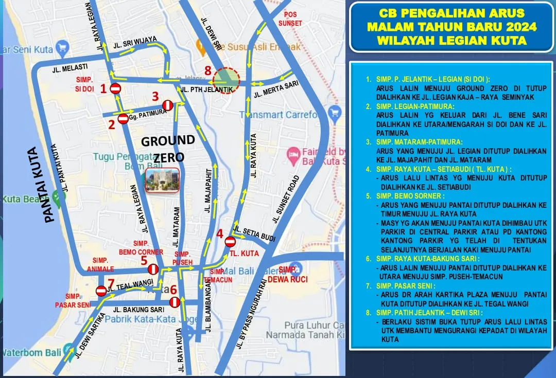 Agar Terhindar Dari Kemacetan Silahkan Cek Rekayasa Lalin di Bali