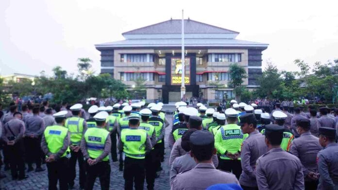 Siap Amankan Malam Tahun Baru, Polresta Sidoarjo Sebar Ratusan Personel