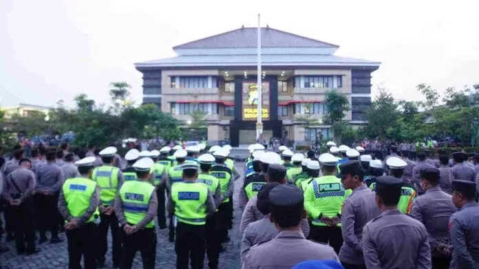 Siap Amankan Malam Tahun Baru, Polresta Sidoarjo Sebar Ratusan Personel
