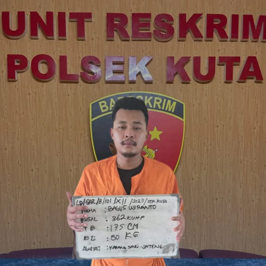 Unit Reskrim Polsek Kuta Bekuk Pencuri Pembobol Kartu ATM