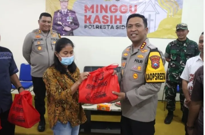Kapolresta Sidoarjo Ajak Jemaat Gereja Ikut Jaga Kerukunan Jelang Pemilu 2024