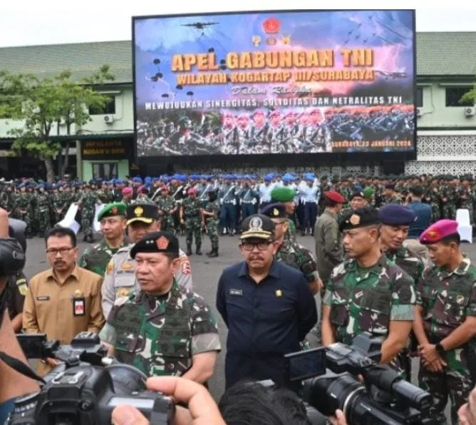 Mayjen TNI Rafael Granada Baay, Pimpin Apel Bersama TNI-Polri