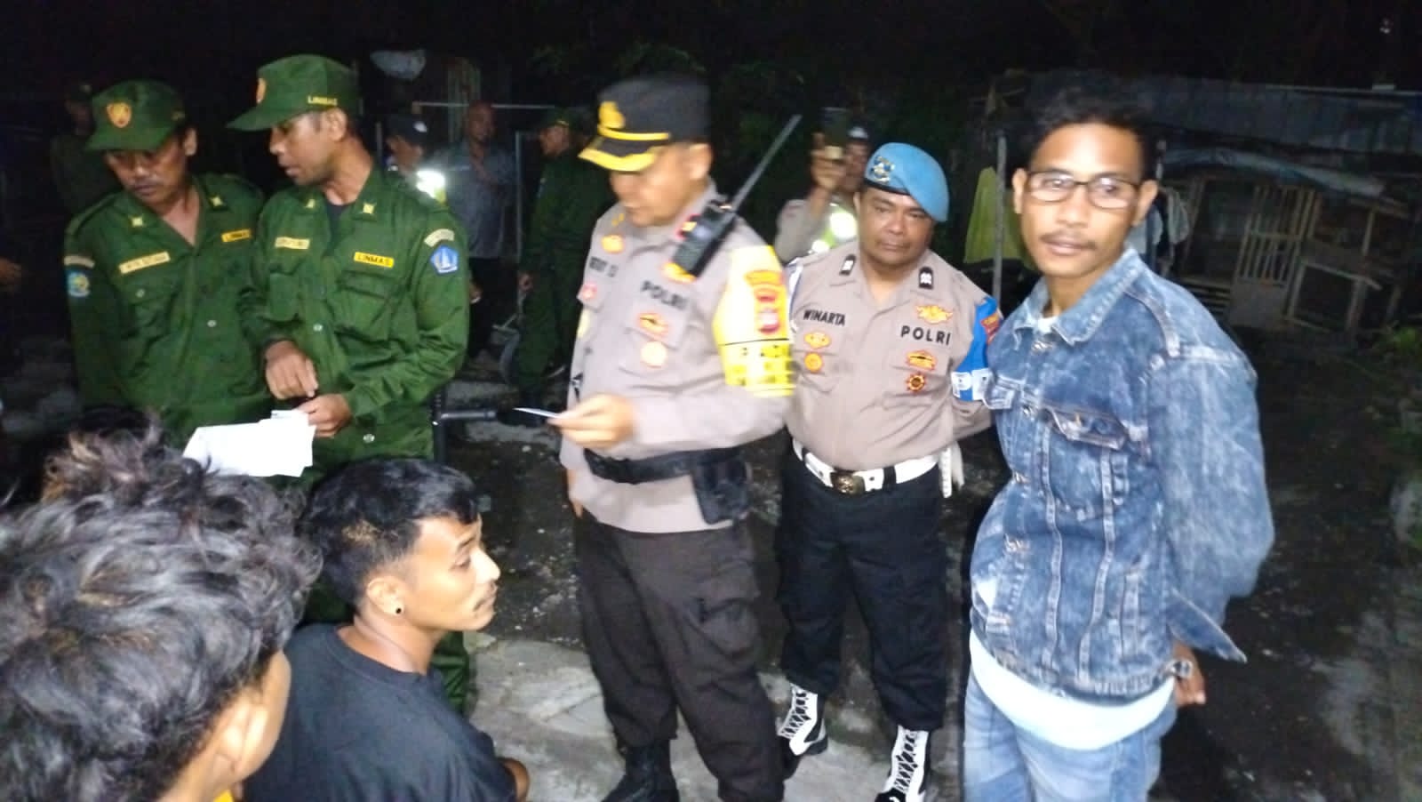 Pimpin Operasi Yustisi, Kapolsek Mengwi Tertibkan Duktang Non Permanen
