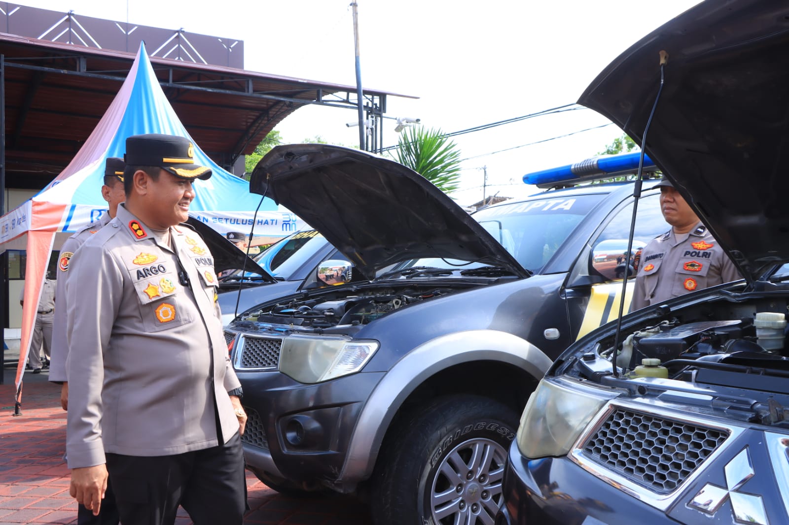 Kapolres Ngawi Cek Kendaraan Dinas, Pastikan Siap Amankan Pemilu 2024