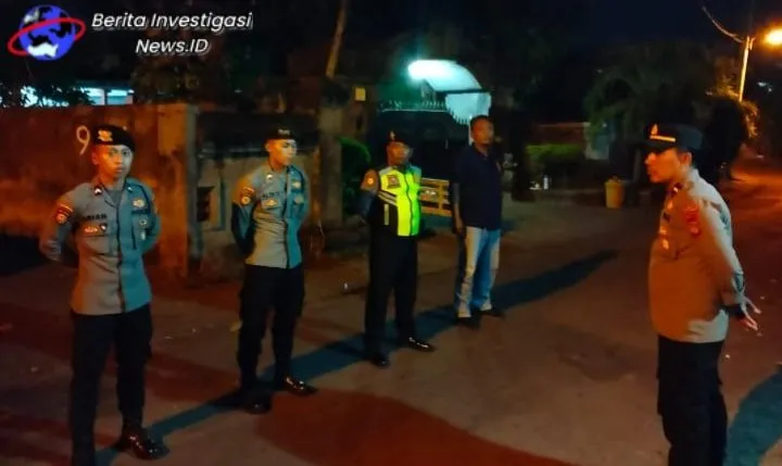 Awasi Keamanan Malam Hari, BLP Polsek Dentim Jaga Kondusifitas