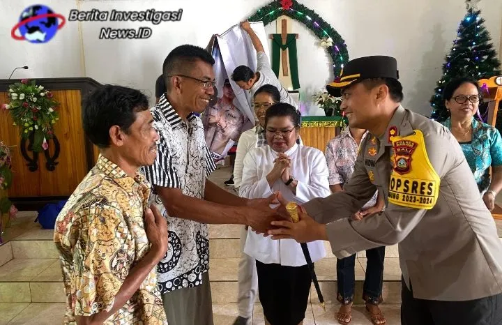 Minggu Kasih Polres Buleleng Kunjungi GKPB Bukit Zaitun Kedis