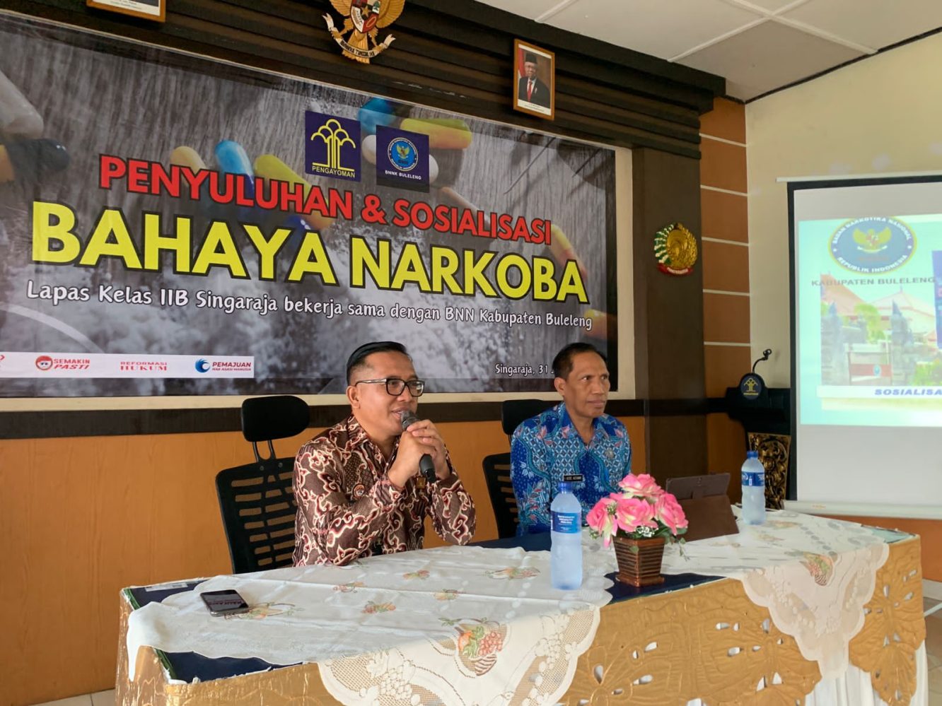 Suluh Bahayanya Narkoba Kepada Warga Binaan, Lapas Singaraja Hadirkan BNNK Buleleng 