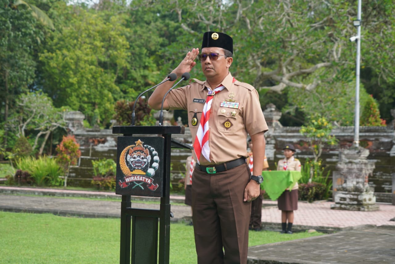 Danrem Buka Perkemahan Pramuka Saka Wira Kartika di Margarana Tabanan