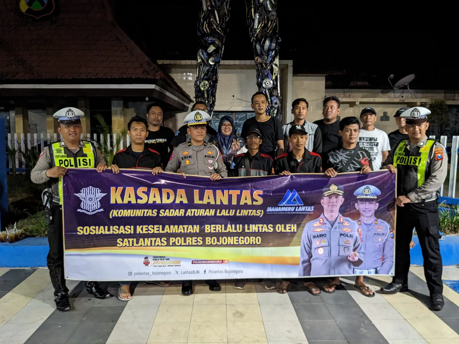 Polres Bojonegoro Masifkan Sosialisasi Larangan Knalpot Tidak Sesuai Spektek