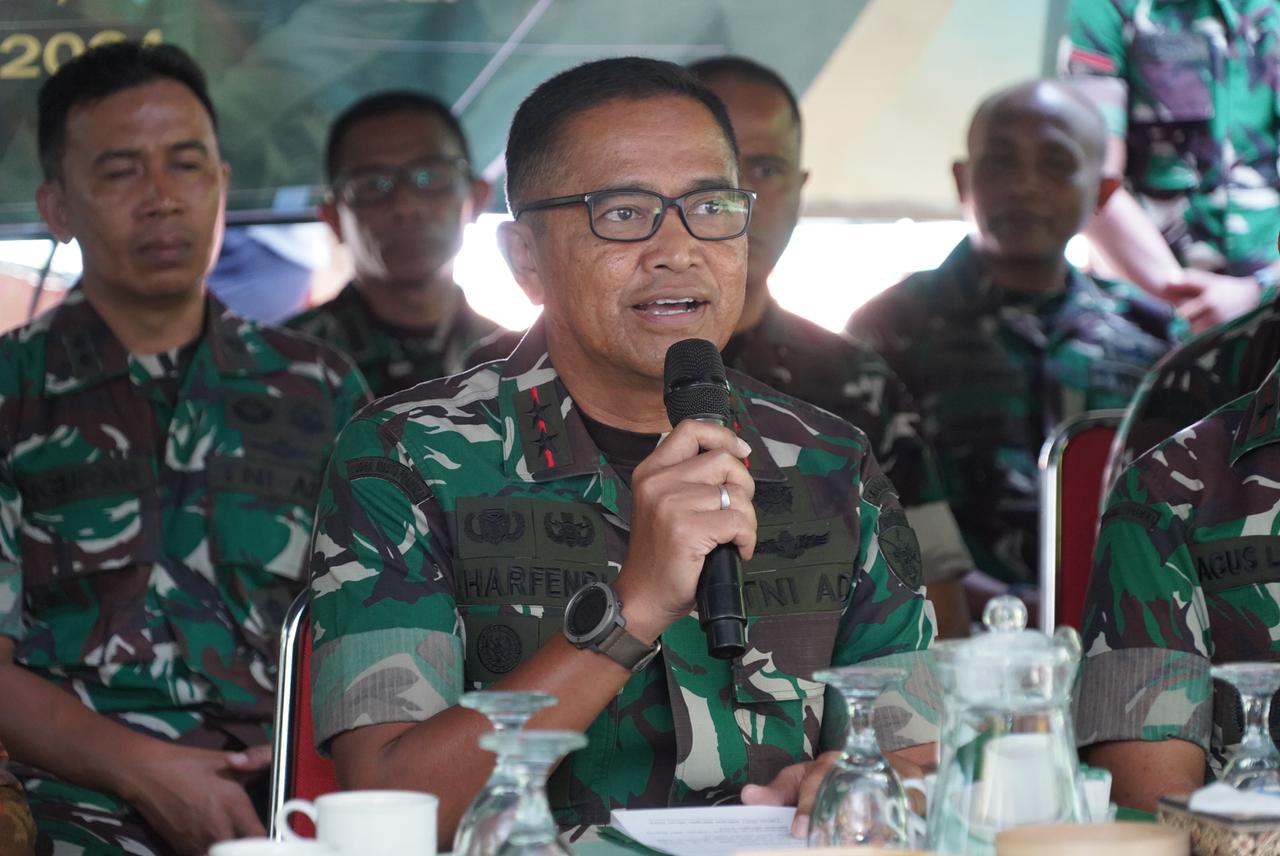 Pangdam Udayana ikuti Launching Program TNI AD Manunggal Air Melalui Vidcon 