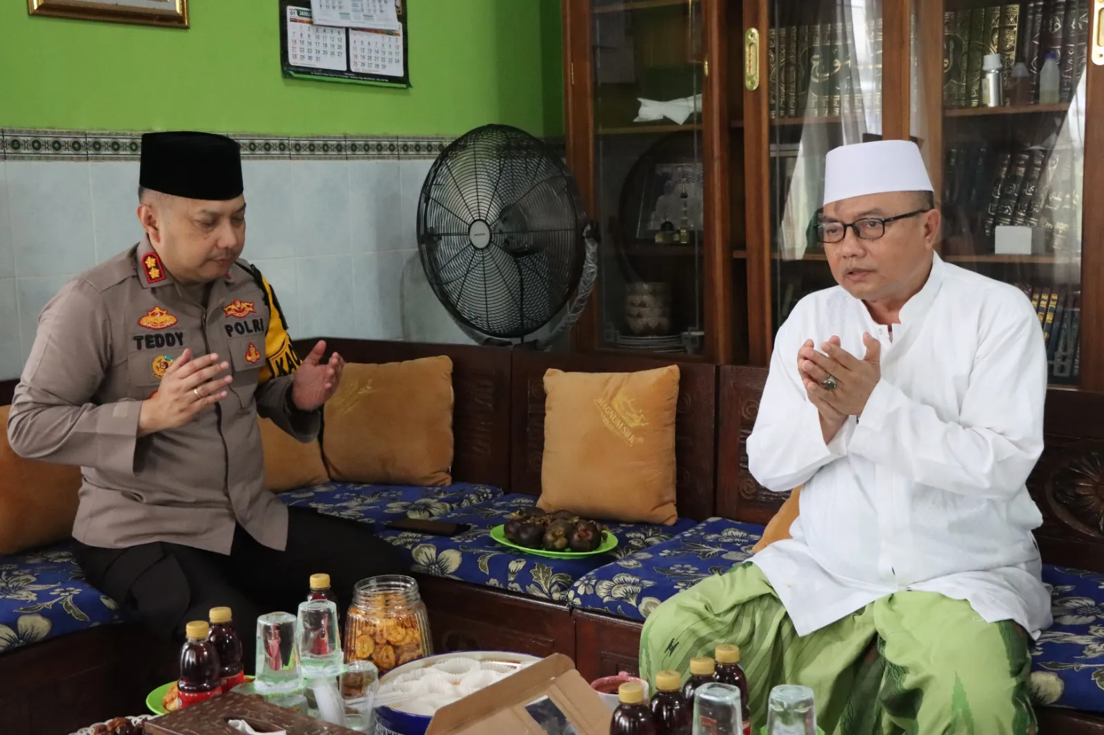 Cooling System Wujudkan Pemilu Damai, Kapolres Pasuruan Silaturahmi ke Para Tokoh Ulama