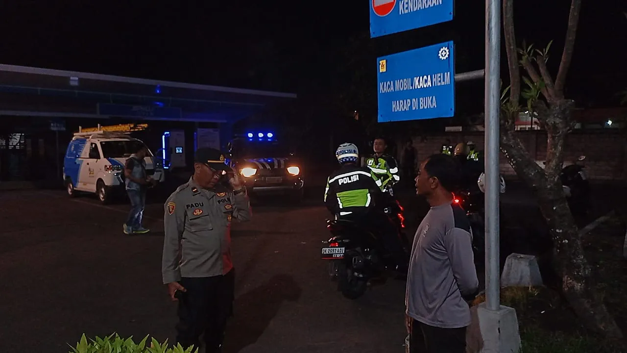 Tingkatkan BLP Polsek Dentim Dibackup Polresta Denpasar Antisipasi Masa Tenang Pemilu 
