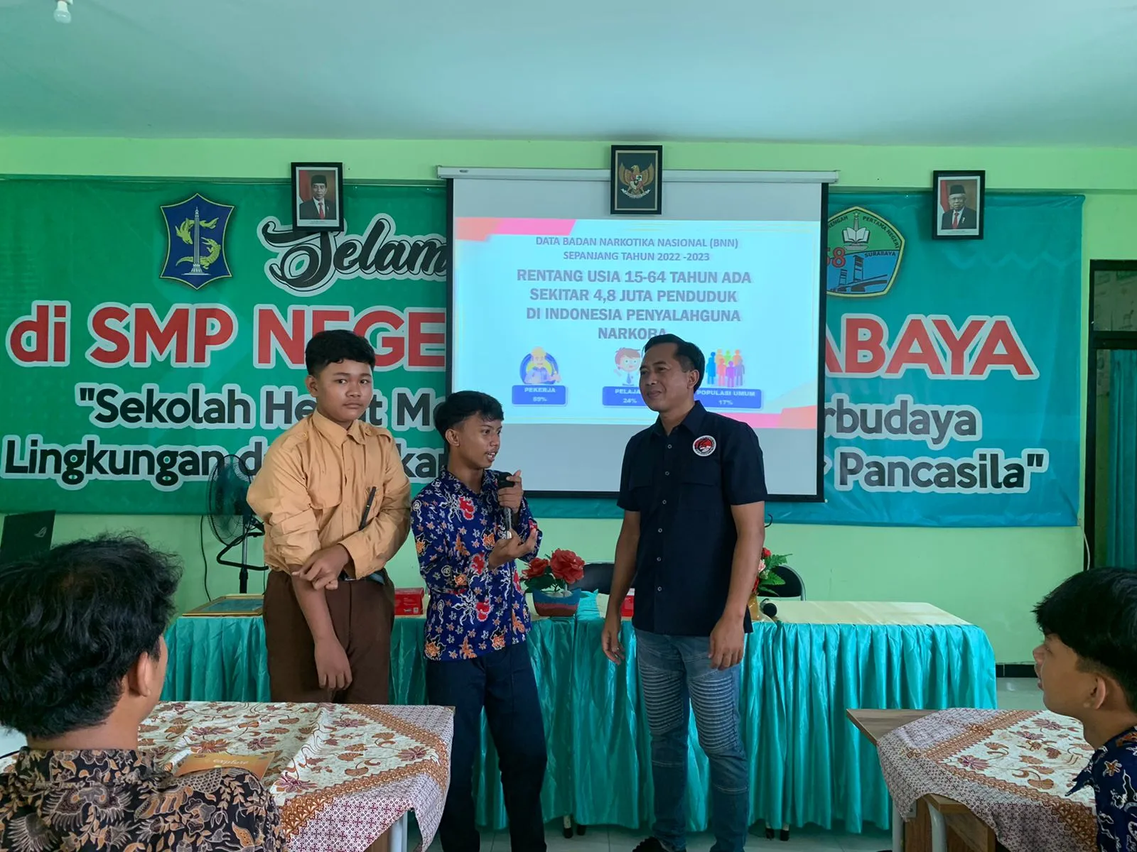 Rutin Lakukan Penyuluhan, Polres Pelabuhan Tanjung Perak Wujudkan Generasi Emas Produktif Tanpa Narkoba