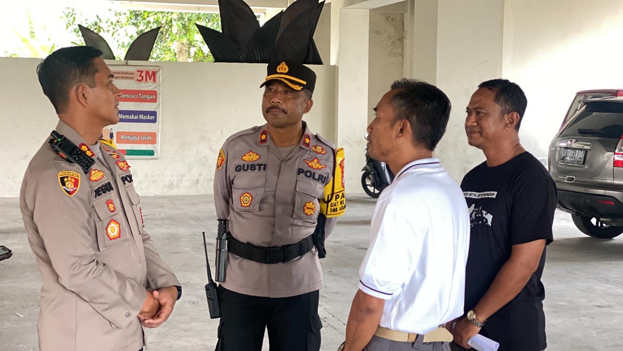 Kapolres AKBP Teguh Priyo Wasono Cek Pengamanan Surat Suara PPK Abiansemal