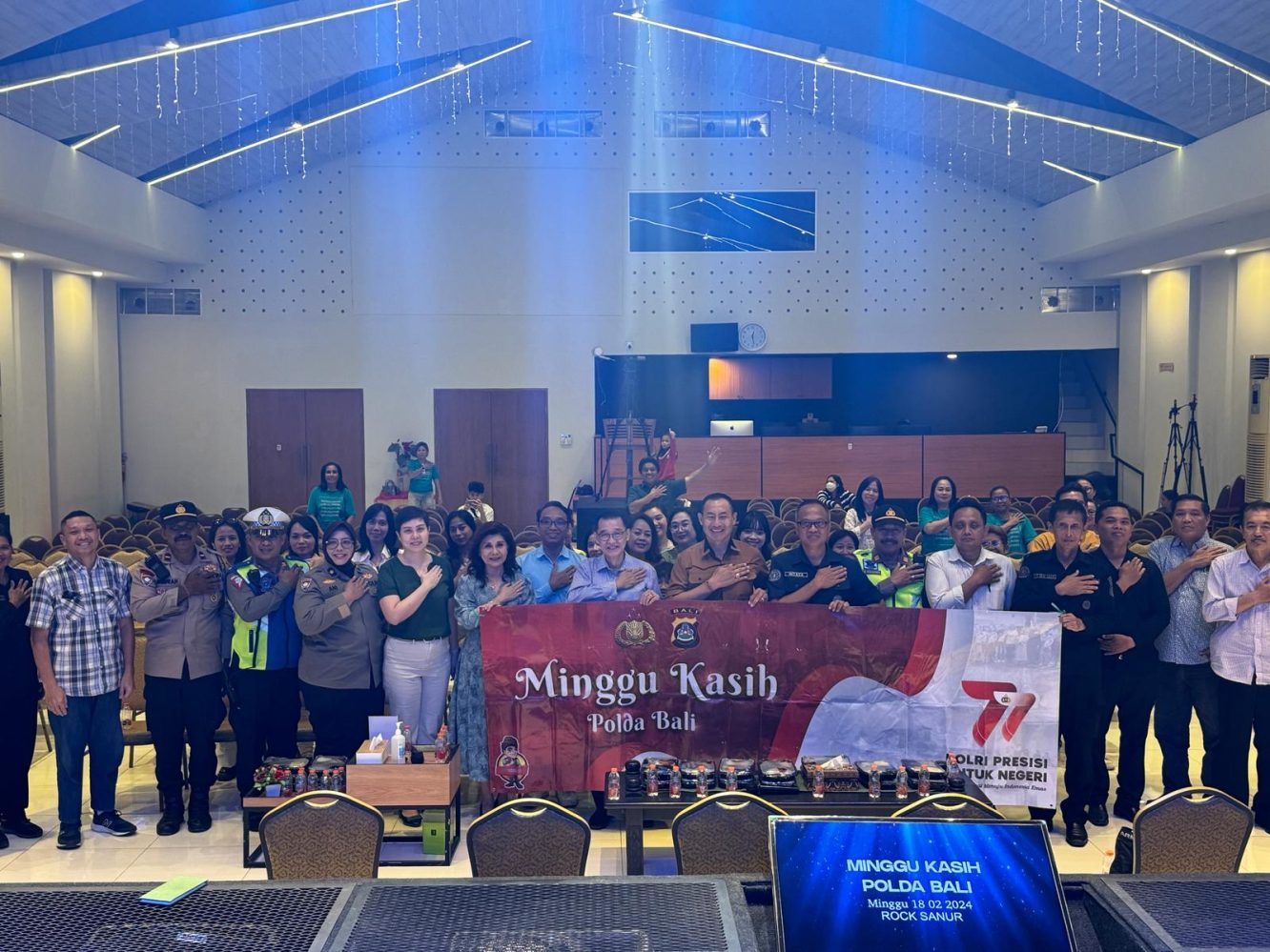 Minggu Kasih Polda Bali Serap Aspirasi Jemaat Gereja GIB Rock Sanur