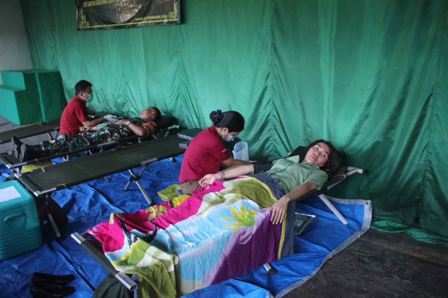 Persit KCK Cabang Kodim Tabanan Gelar Bakti Sosial Donor Darah Meriahkan HUT ke 78 Persit KCK
