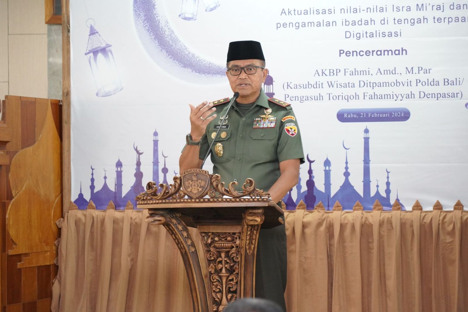 Peringati Isra Mi'raj Kokohkan Benteng Rohani TNI-POLRI Hadapi Era Digitalisasi
