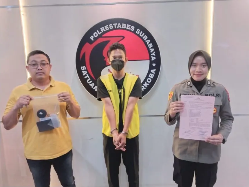 Satresnarkoba Polrestabes Surabaya Berhasil Ringkus Pelaku Penyalahgunaan Narkotika Jenis Ganja