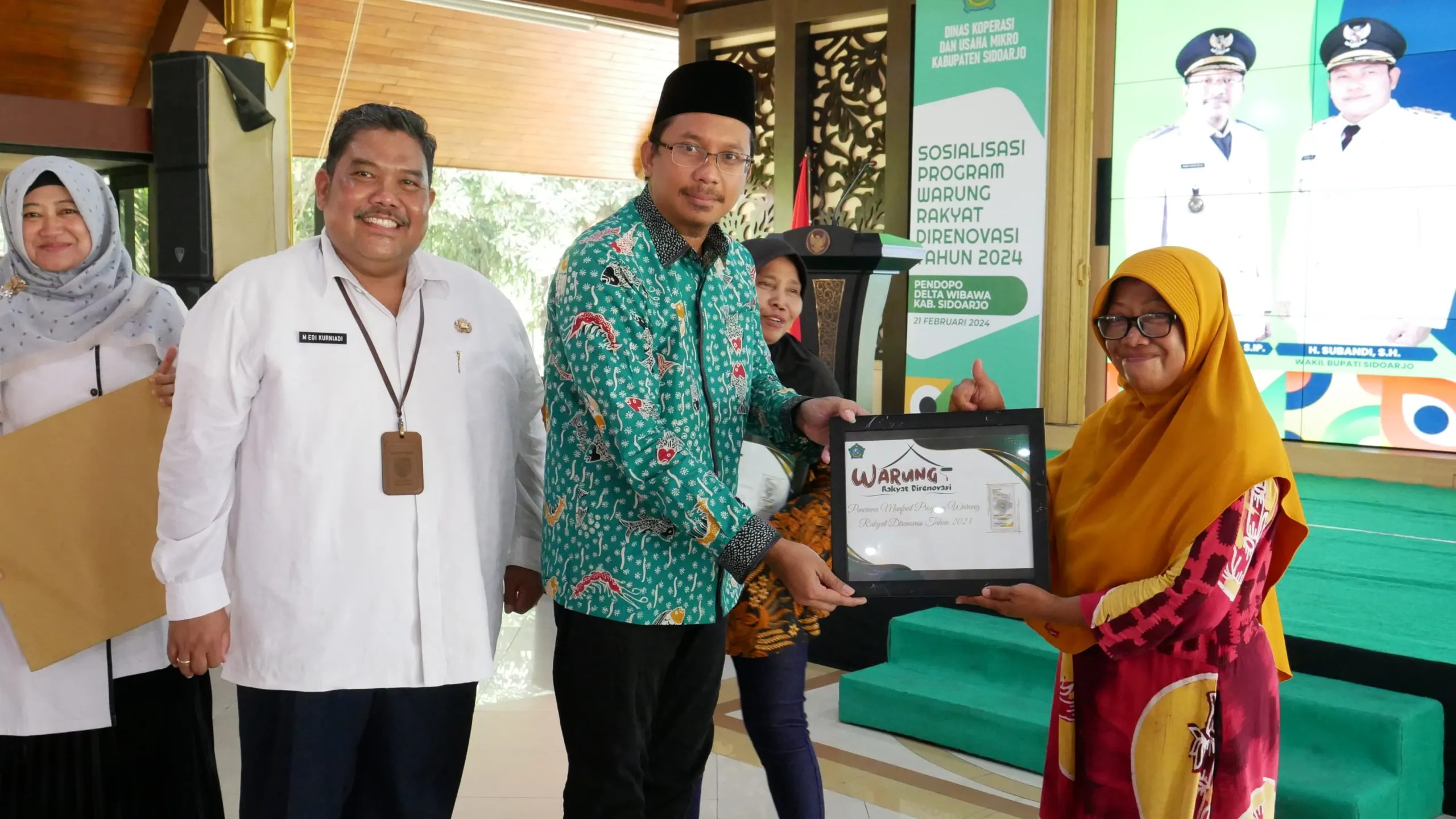 Bupati Sidoarjo Lanjutkan Program Renovasi Warung Rakyat Target 400 Unit