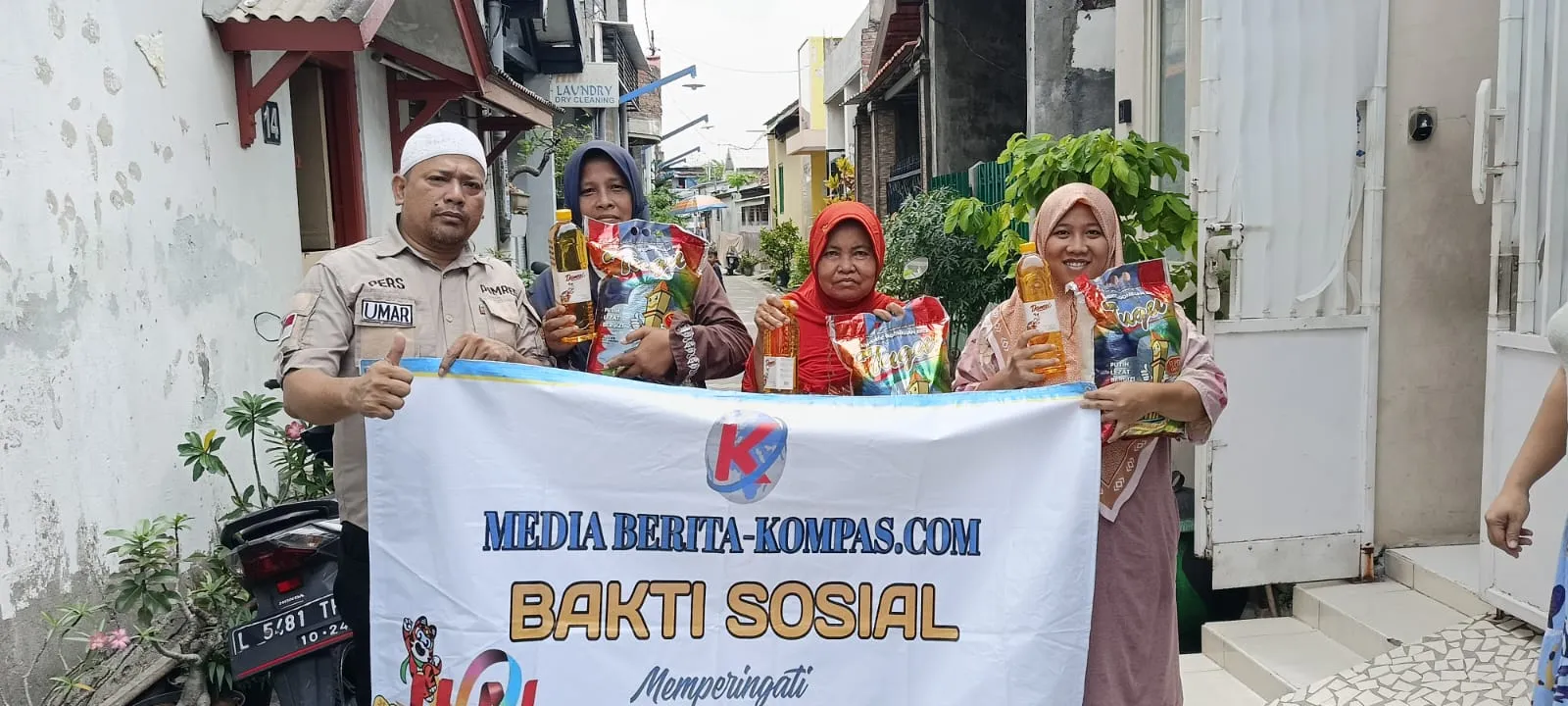Momentum Bulan Syaban dan Perayaan Hari Pers Nasional Redaksi Beritainvestigasinews.id Bagikan Sembako Kepada Warga Sekitar