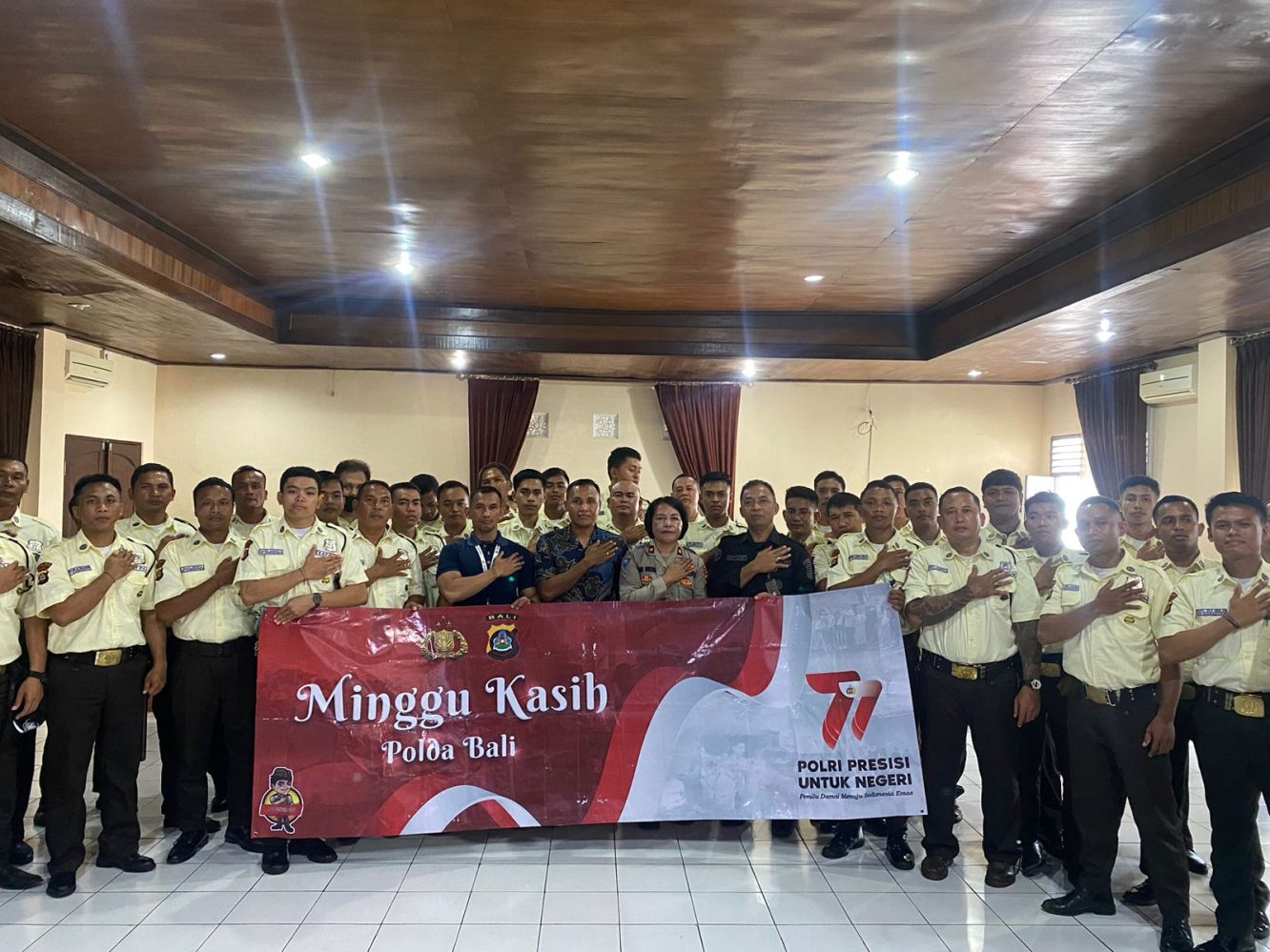 Kegiatan Minggu Kasih, Polda Bali Serap Aspirasi Anggota Satpam PT. Delapan Benua