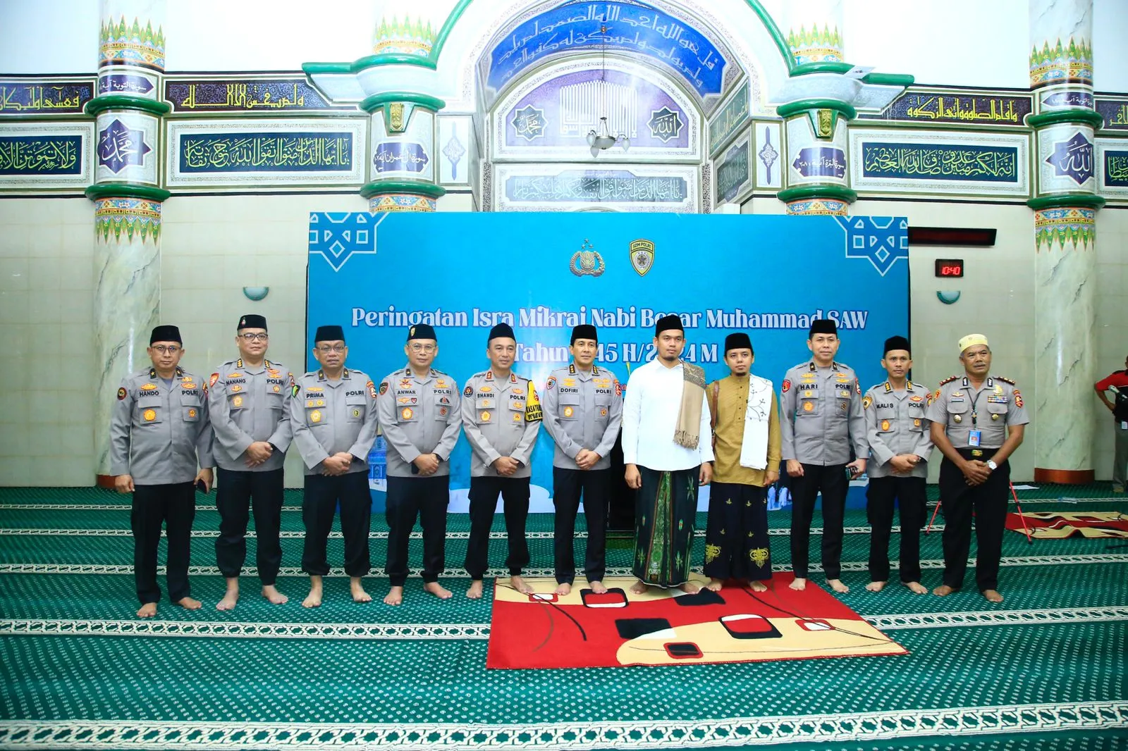 Gelar Isra Miraj, Personel Bhayangkara Diingatkan Pentingnya Ketakwaan Dalam Bertugas
