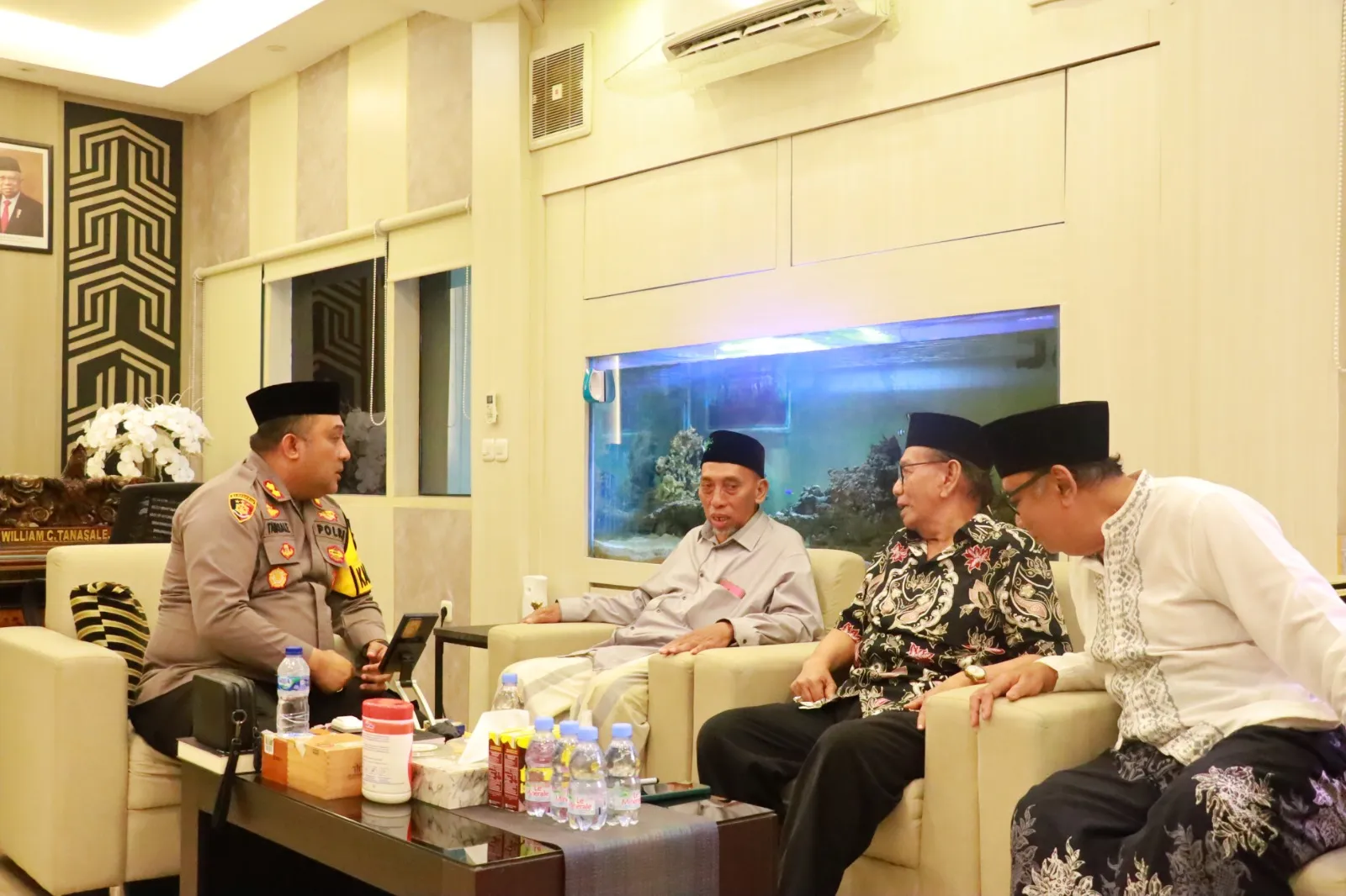 Perkuat Jalinan Silaturrahmi Dengan Ulama, Polres Tanjung Perak Terima Kunjungan PCNU Kota Surabaya