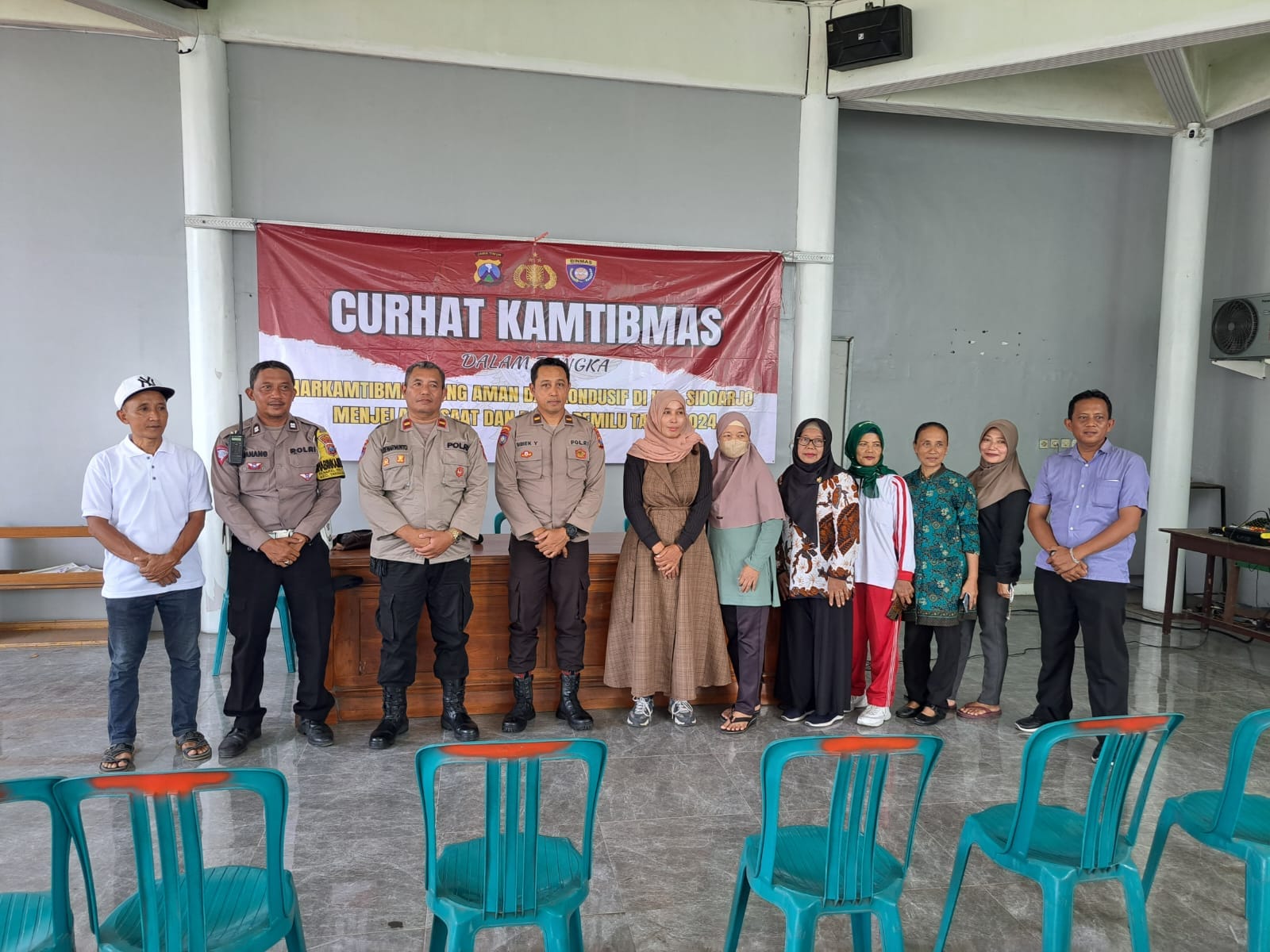 Satbinmas Polresta Sidoarjo Gelar Curhat Kamtibmas Wujudkan Wilayah Kondusif